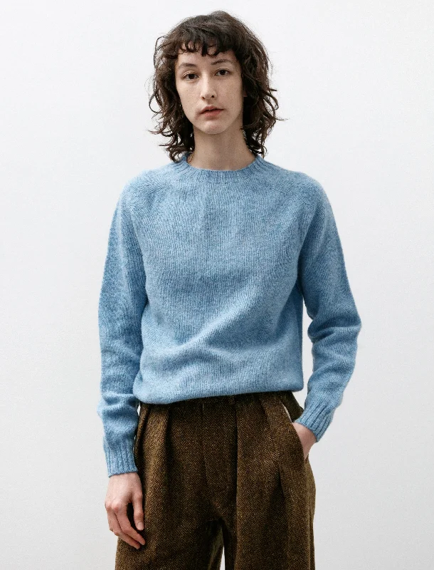 Neighbour Super Soft Crewneck Sweater Duck Egg Neon Metallic Matte