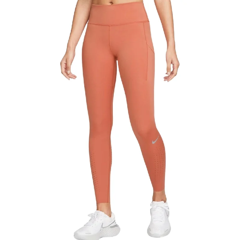 Nike Epic Luxe Peach Leggings Stylish Compression Fit Leggings