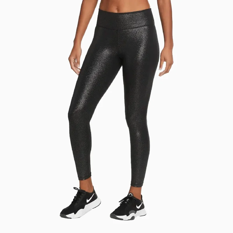 Women's Training Sparkle One Tight 7/8 leggings Trendy Color Block Leggings