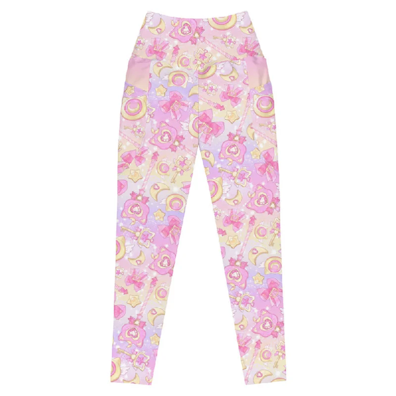 Premium Magical Girl Leggings Stylish Ankle-Length Leggings