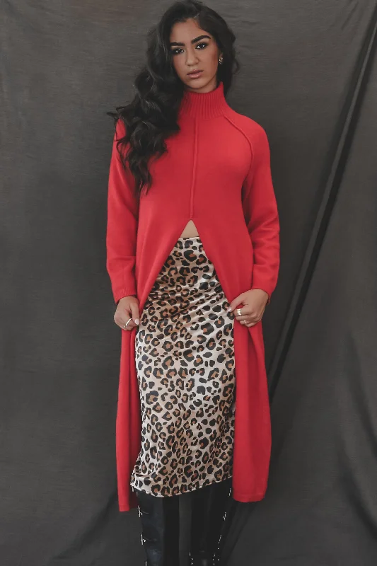 All Eyes On you Obviously Maxi Sweater Elasticated Padded Insulated