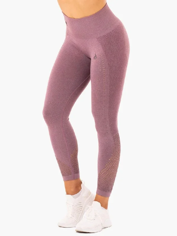 Ryderwear Seamless Staples Leggings - Purple Marl Fashionable Seamless Leggings
