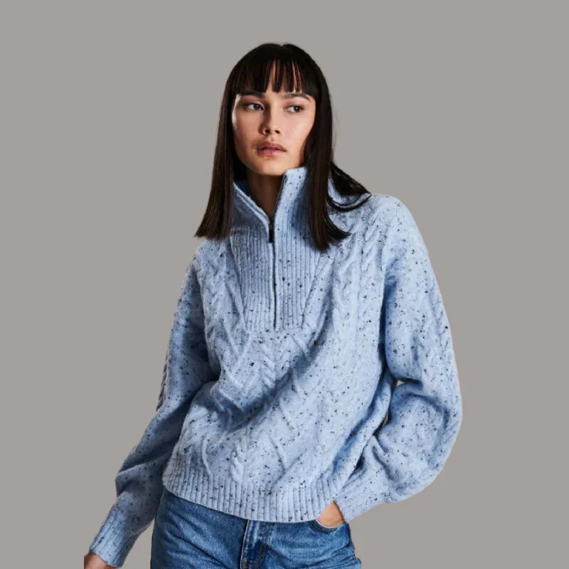 Sloane Sweater (Winter Sky) Rayon Fabric Velvet Fabric Corduroy Fabric