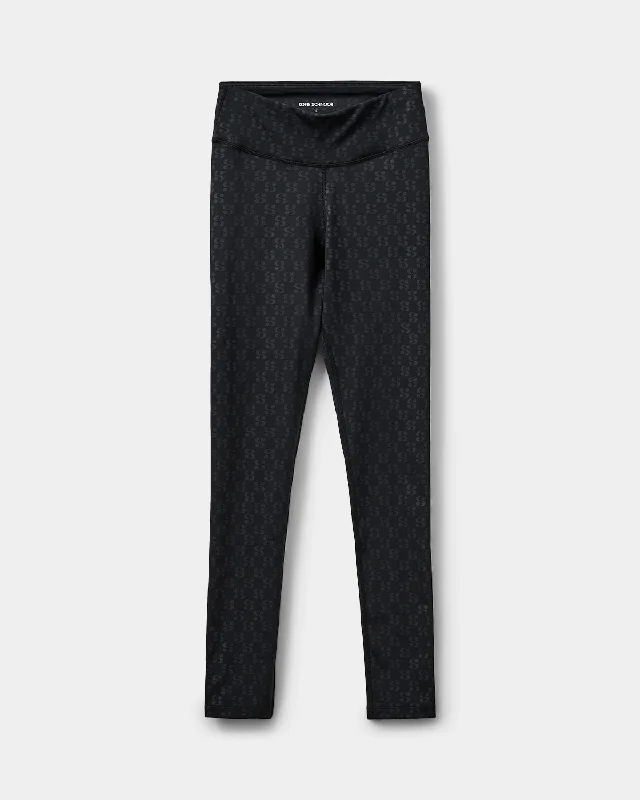 AVALINASW LEGGINGS - Black Fashionable Leather-Look Leggings