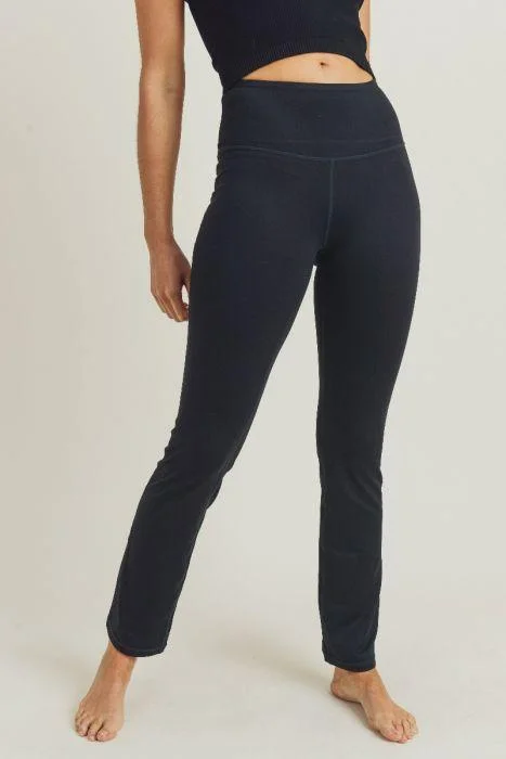 Straight-Leg Essential Performance Leggings Elegant Casual Fit Leggings