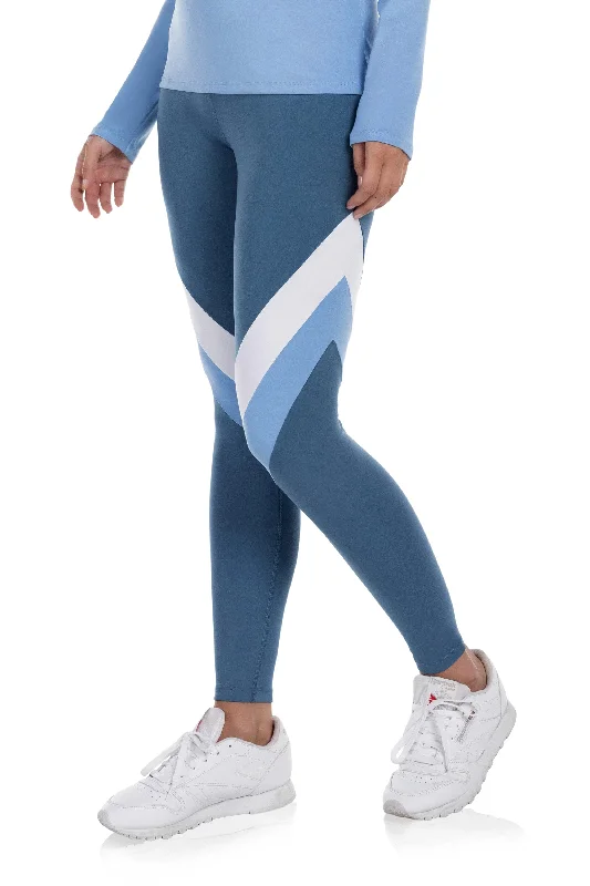 Striped Athletic Leggings Trendy Tie-Dye Leggings