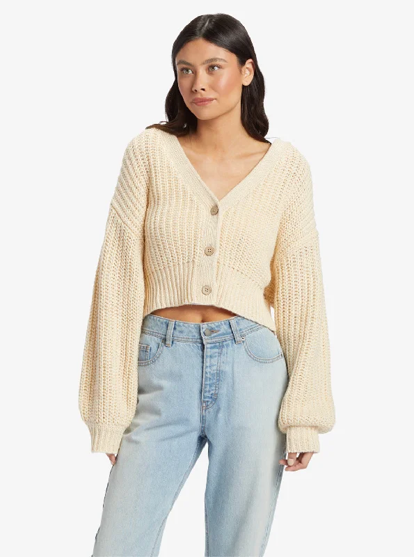 Sundaze Sweater - Tapioca Real Fur Shearling Chenille