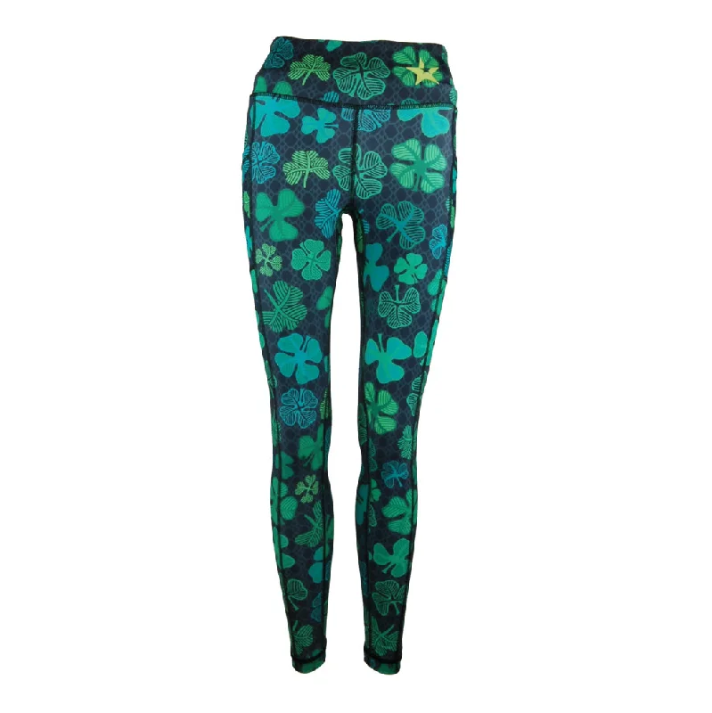 Unisex Leggings | Shamrock Fashionable Ribbed Knit Leggings
