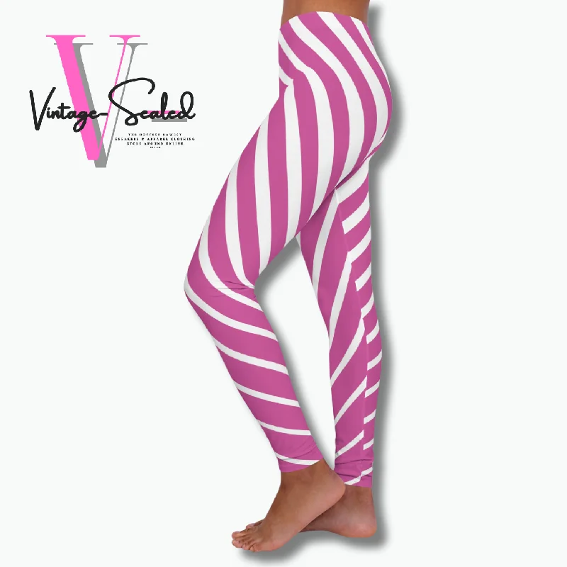 Vintage-Sealed "Curve Striped" Apparel Leggings| Brand New Women's Fashion Fashionable Sports Leggings Vintage-Sealed "Curve Striped" Apparel Leggings| Brand New Women's Fashion Fashionable Sports Leggings