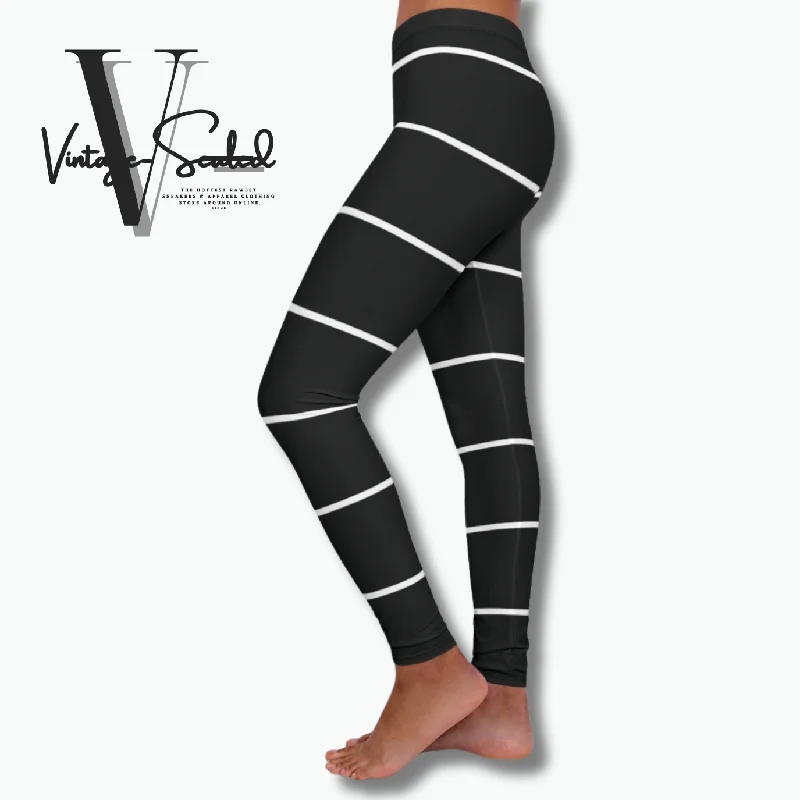 Vintage-Sealed "Wide Stripes" Apparel Leggings| Brand New Women's Fashion Comfortable Sports Performance Tights Vintage-Sealed "Wide Stripes" Apparel Leggings| Brand New Women's Fashion Comfortable Sports Performance Tights