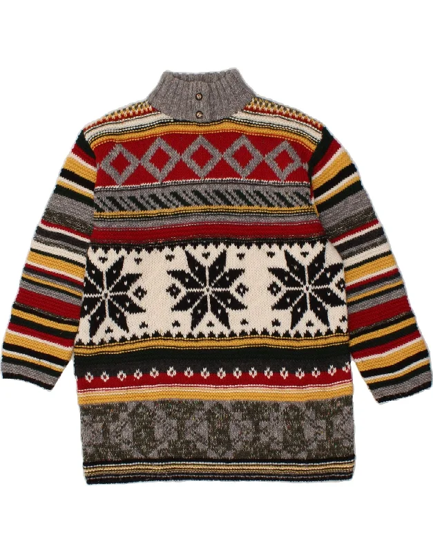 VINTAGE Womens Turtle Neck Jumper Sweater UK 20 2XL Multicoloured Velvet Chenille Corduroy VINTAGE Womens Turtle Neck Jumper Sweater UK 20 2XL Multicoloured Velvet Chenille Corduroy