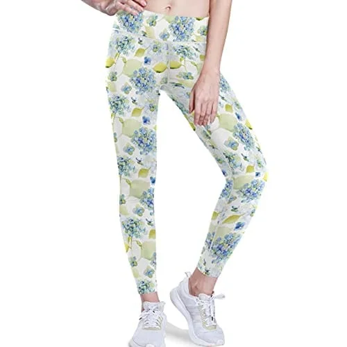 visesunny High Waist Yoga Pants with Pockets Blue Flower Pattern Buttery Soft Tummy Control Running Workout Pants 4 Way Stretch Pocket Leggings Casual Black Leggings visesunny High Waist Yoga Pants with Pockets Blue Flower Pattern Buttery Soft Tummy Control Running Workout Pants 4 Way Stretch Pocket Leggings Casual Black Leggings