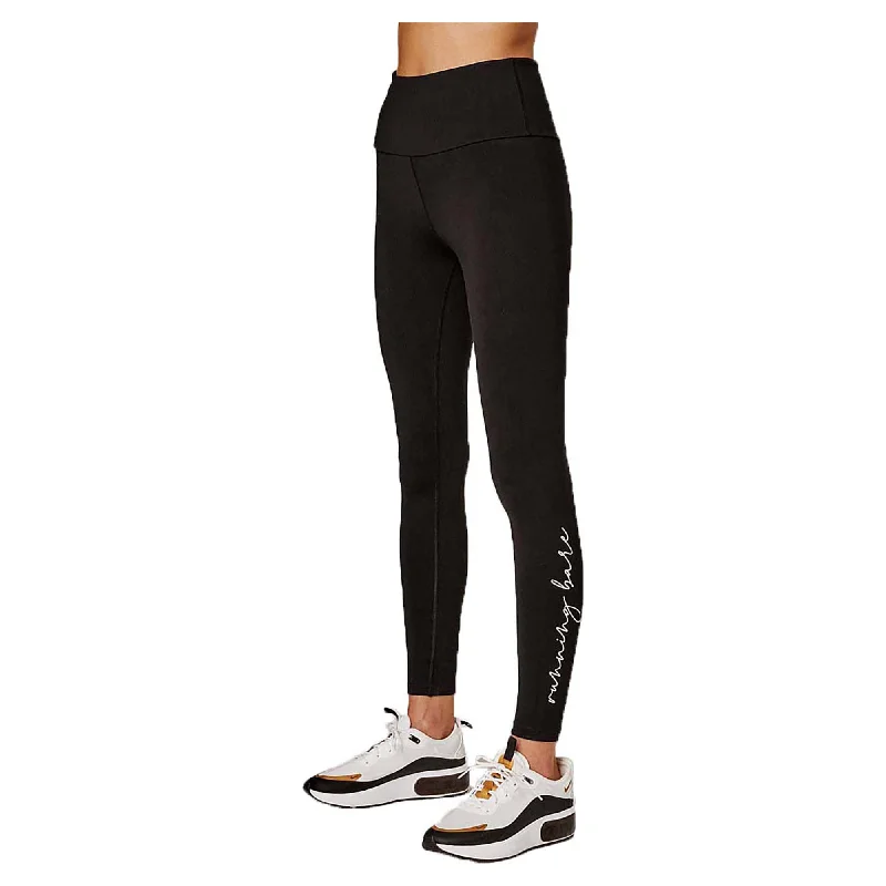 Women's Ab Waisted WOTS Script 28 Inch Leggings Trendy Sports Performance Leggings