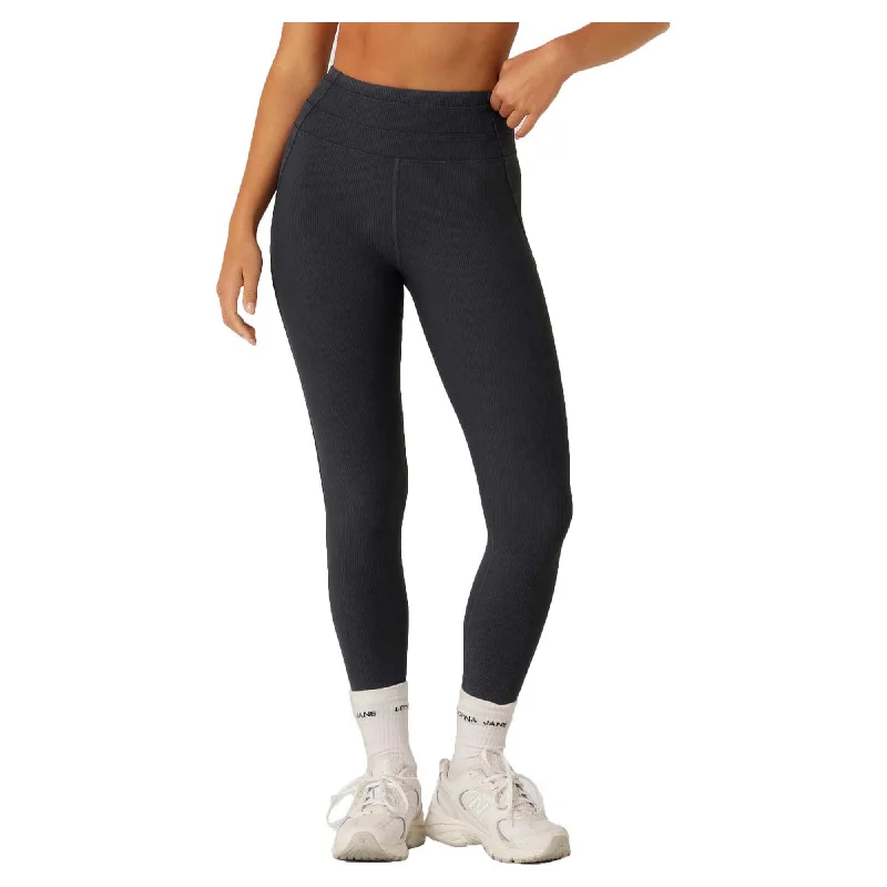 Women's Amplify Washed Rib Ankle Biter Leggings Classic Solid Color Leggings