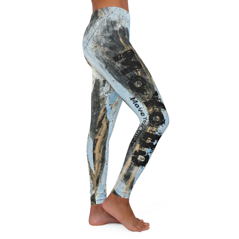 Women's Oil Paint Art Spandex Leggings Fashionable Floral Active Leggings