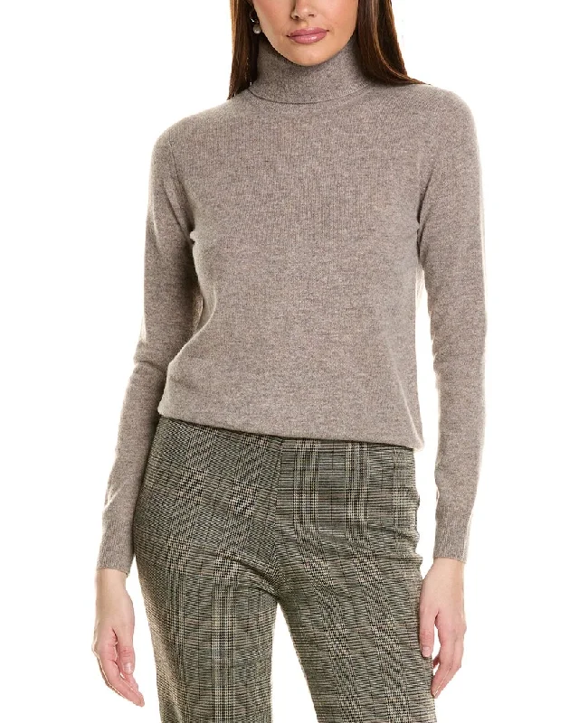 Amicale Cashmere Basic Turtleneck Cashmere Sweater