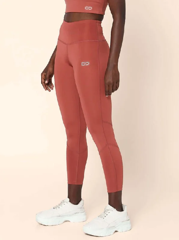 Ath Perform 7/8 High Waist Leggings Marsala