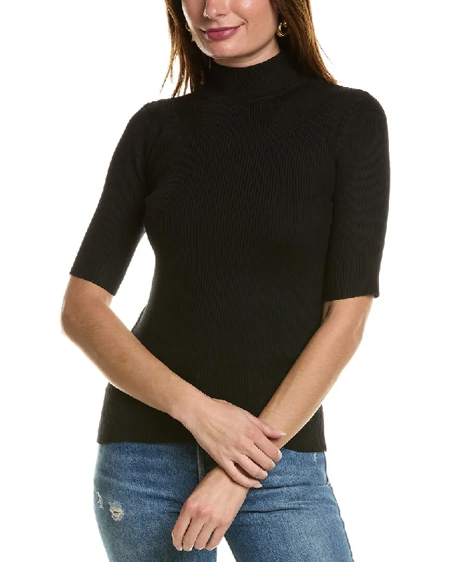 T Tahari Mock Neck Sweater