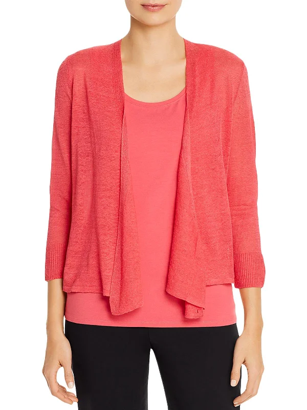 Womens Open Front Four Way Cardigan Sweater