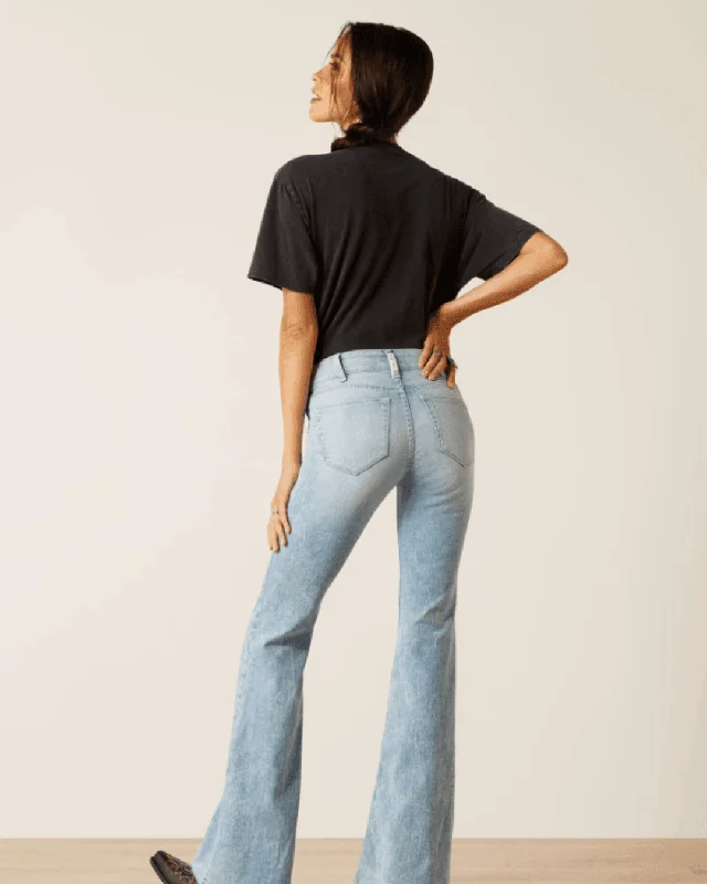 Ariat Women's Snowland Perfect Rise Jimena Flare Jeans 10051609 Cozy Tencel Blend Denim Jeans Ariat Women's Snowland Perfect Rise Jimena Flare Jeans 10051609 Cozy Tencel Blend Denim Jeans
