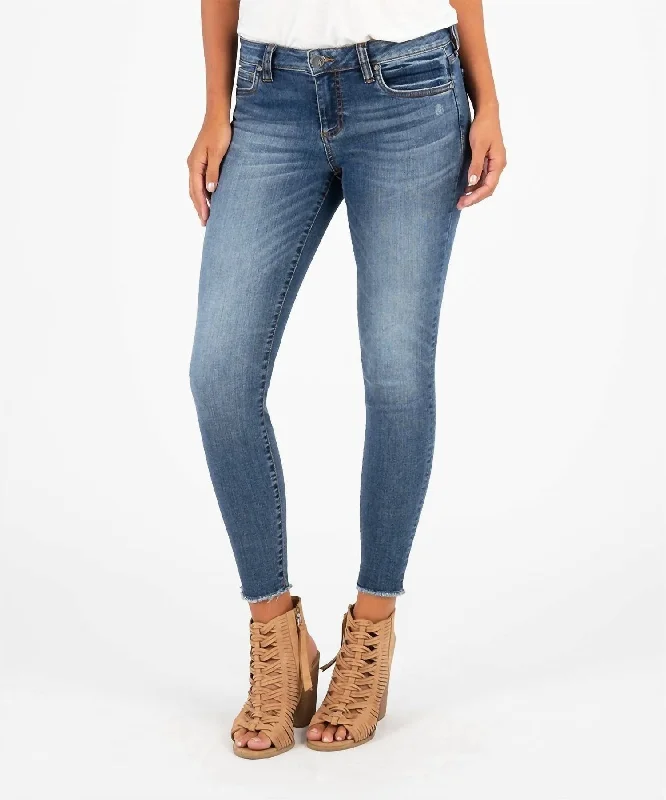 Connie Ankle Skinny Jeans In Guileless