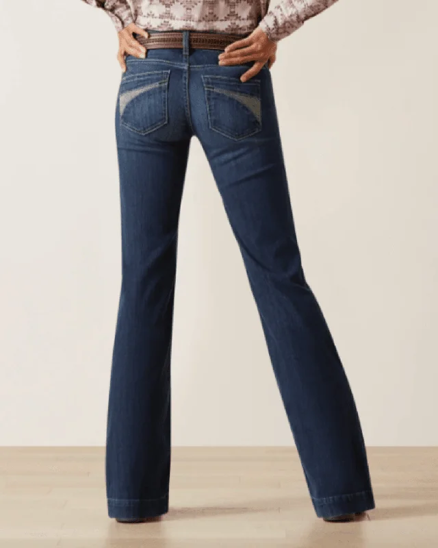 Ariat Women's REAL MR Angela Trouser Jeans 10047330 Stylish Cargo Style Jeans