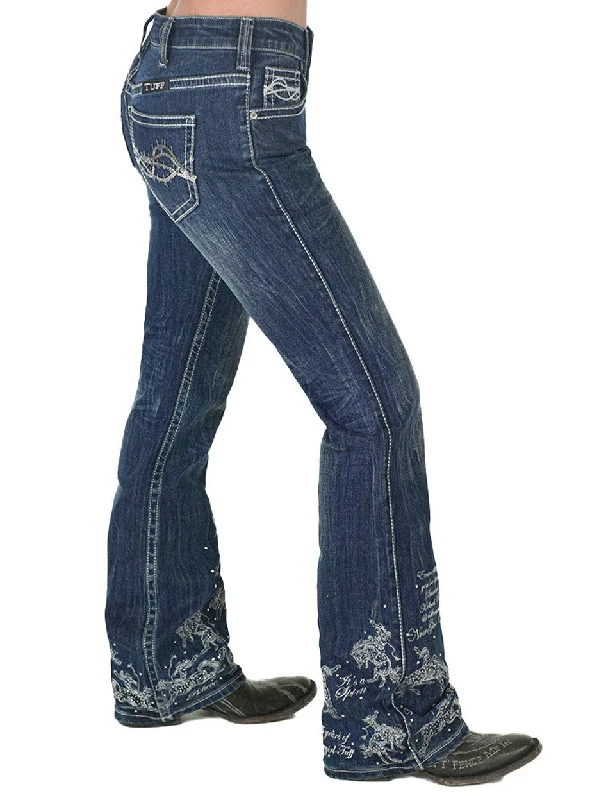 Cowgirl Tuff 25th Anniversary Bootcut Jeans Classic Button Fly Jeans
