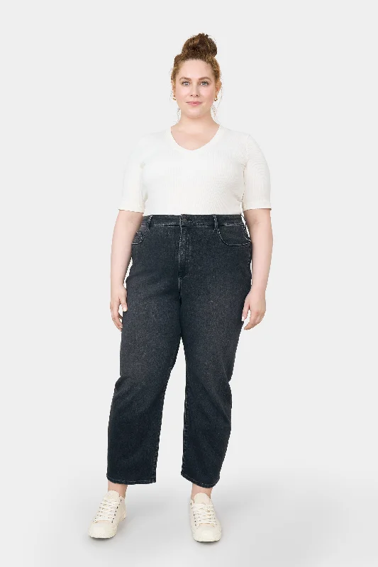 Stardust O-Shape Jeans Plus Size Black