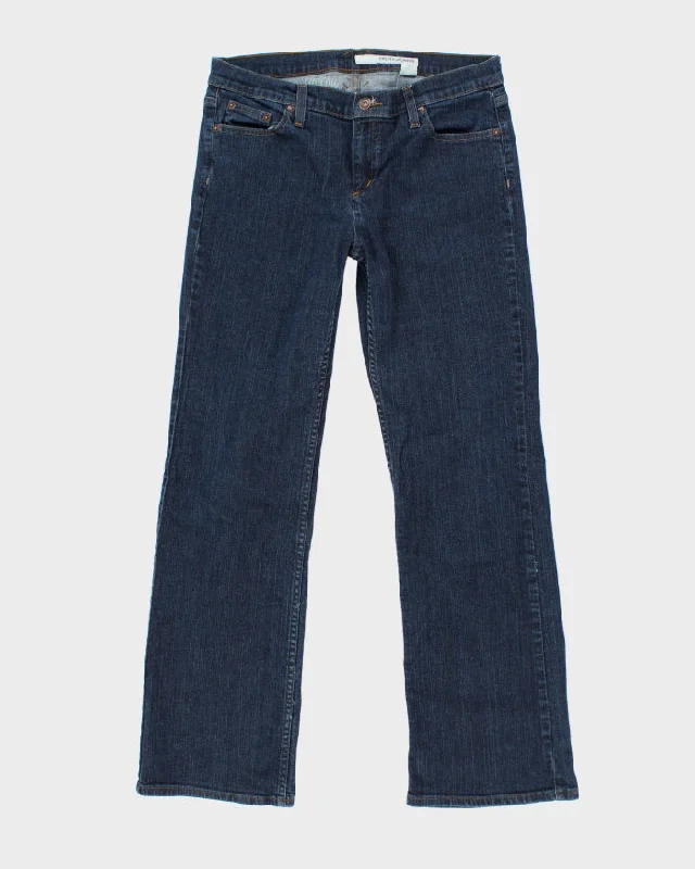 DKNY Dark Wash Jeans - W34 L31 Elegant Wide-Leg Jeans