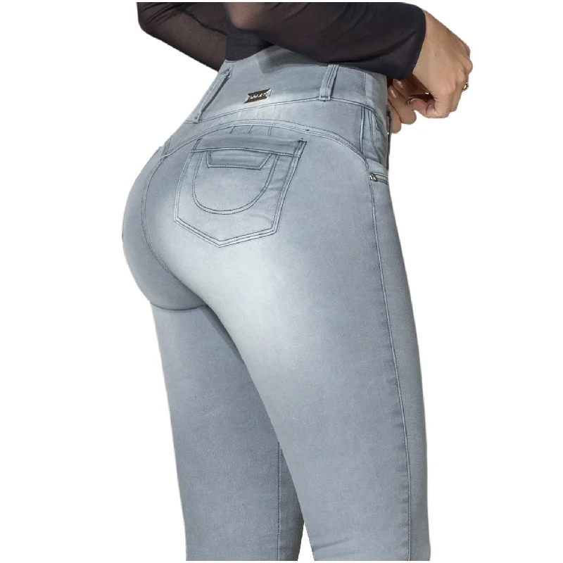 DRAXY 1316 Colombian Skinny Washed-out Butt Lifter Jeans