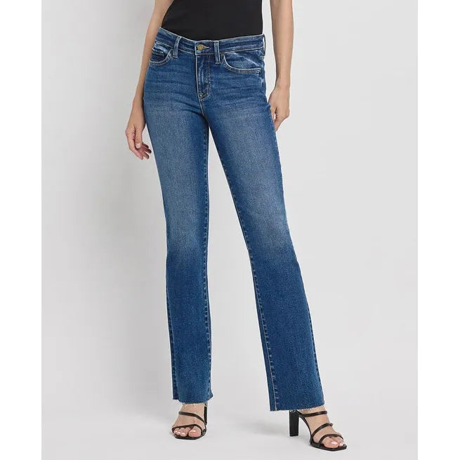 Flying Monkey Vigilant Mid Rise Bootcut Jeans Comfortable Ankle Jeans