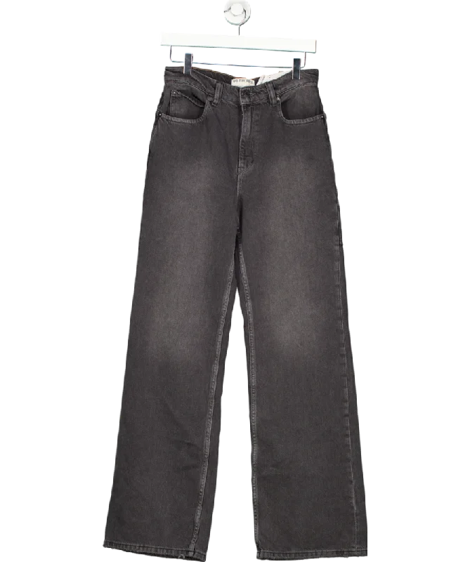 Grey We The Free Tinsley Baggy High-rise Jeans W27 Trendy Paperbag Waist Jeans