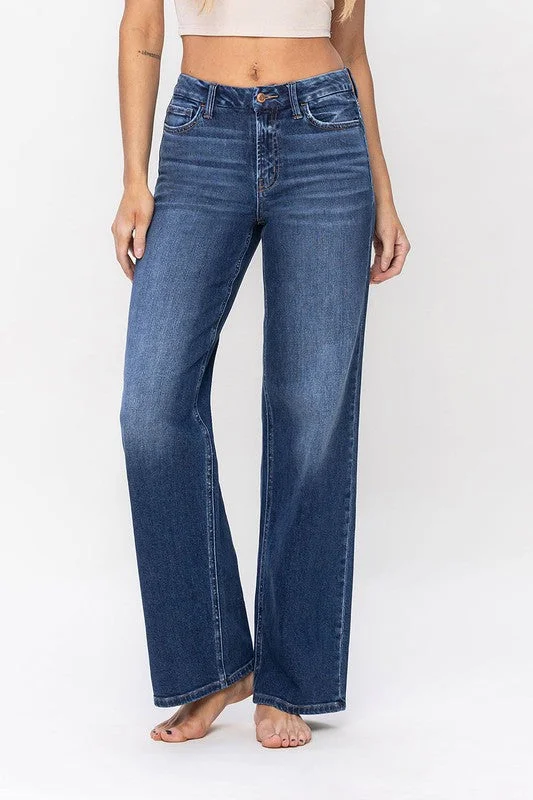 High Rise Loose Fit Jeans Trendy Skinny High-Waist Jeans
