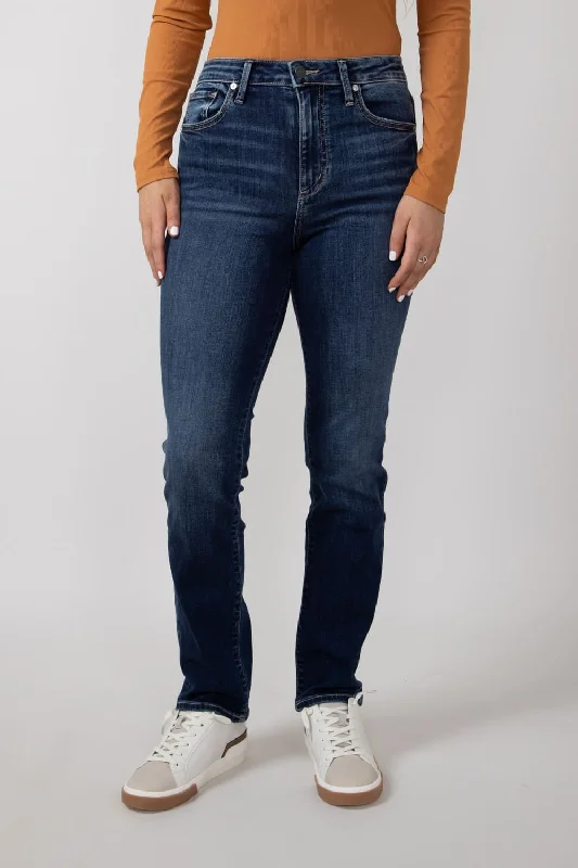Silver Jeans High Rise Isbister Straight Jeans for Women | L74321SIA341 Chic Double Waistband Jeans Silver Jeans High Rise Isbister Straight Jeans for Women | L74321SIA341 Chic Double Waistband Jeans