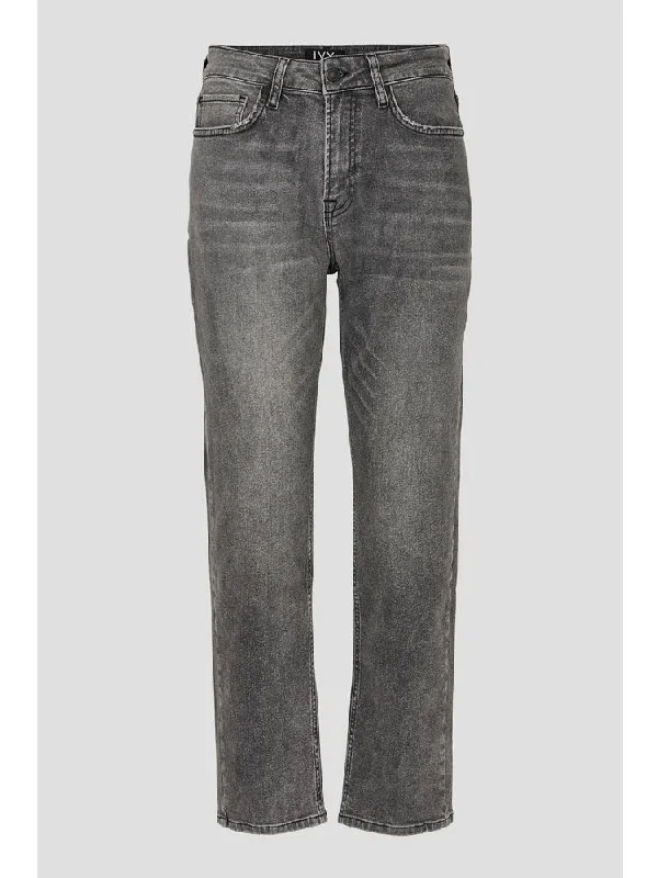 Ivy Copenhagen Tonya Earth Jeans Rockstar Grey Fashionable Bootcut Jeans