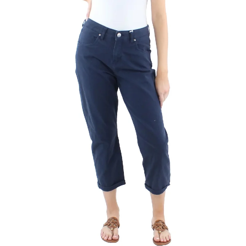 Jag Jeans Womens Cecilia Mid Rise Cuffed Capri Jeans