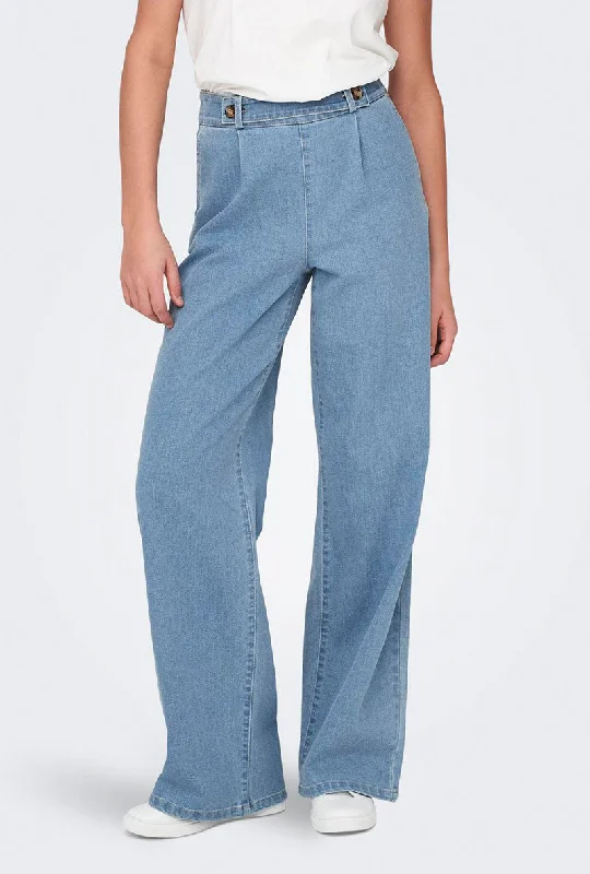 JDY GEGGO HW WIDE JEANS Comfortable Stretch Denim Jeans
