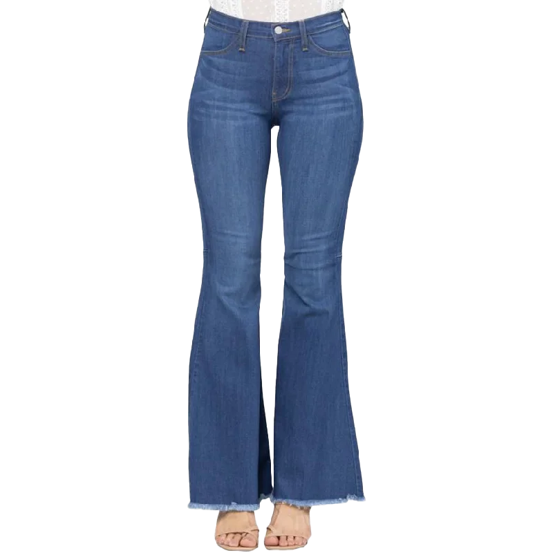 Judy Blue Women's Reg Hi Waist Super Flare Jeans