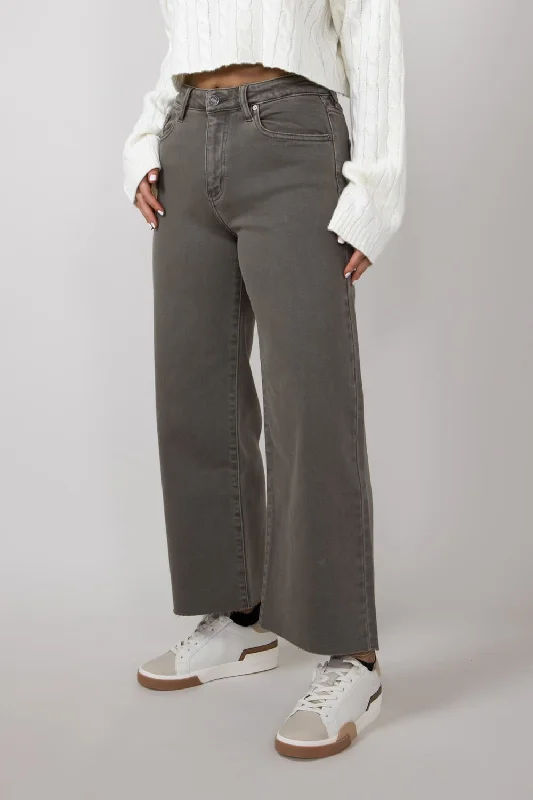 KanCan High Rise Crop Wide Jeans for Women in Mocha Green | KC7457MO Elegant Dark-Wash Bootcut Jeans KanCan High Rise Crop Wide Jeans for Women in Mocha Green | KC7457MO Elegant Dark-Wash Bootcut Jeans