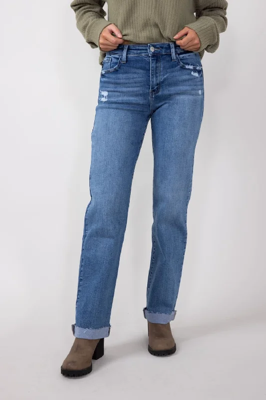 KanCan High Rise Dark Wash Clean Straight Jeans for Women | KC20072D Trendy Classic Fit Jeans KanCan High Rise Dark Wash Clean Straight Jeans for Women | KC20072D Trendy Classic Fit Jeans