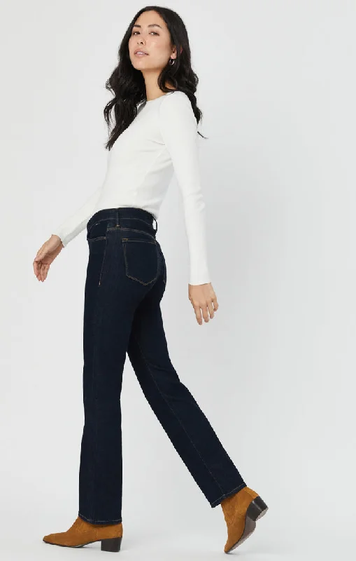 KENDRA STRAIGHT LEG JEANS IN RINSE SUPERSOFT