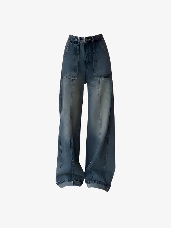 KG Thin Gradient Baggy Jeans