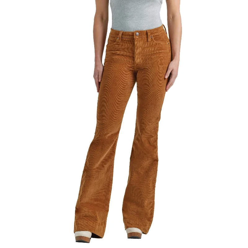 Ladies Wrangler Retro Corduroy High Rise Bootcut Jeans - 112352983 Trendy Flared Leg Jeans