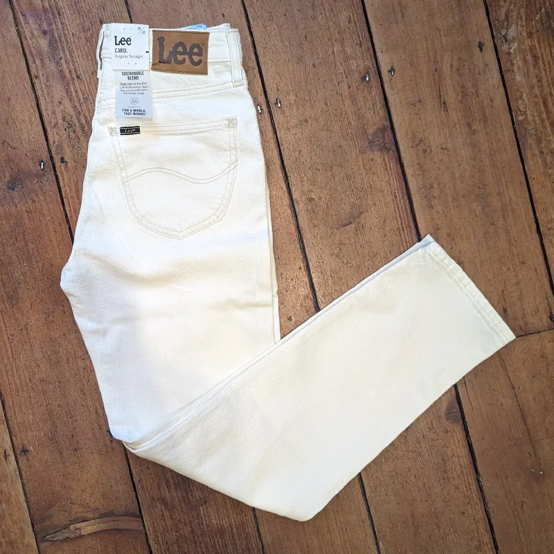 LEE - Ladies - Carol Jeans - Regular Straight - Concrete White Elegant Skinny Leg Jeans