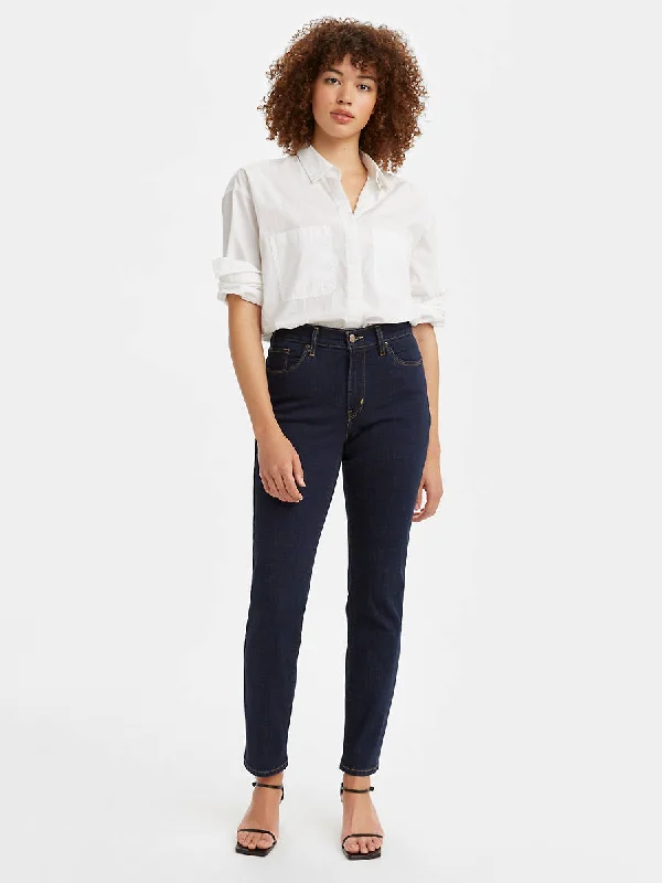 Levi Classic Straight Women's Jeans Fashionable Raw Hem Bootcut Jeans