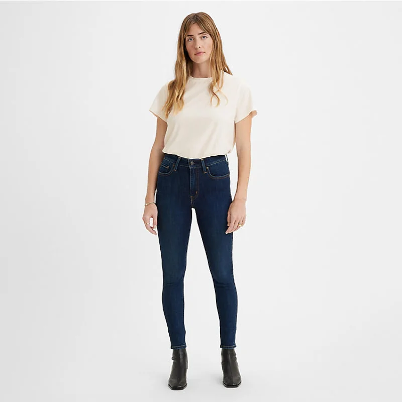 Levi's 721 High Rise Skinny Women's Jeans - Blue Story Trendy Button-Up High-Waist Jeans Levi's 721 High Rise Skinny Women's Jeans - Blue Story Trendy Button-Up High-Waist Jeans