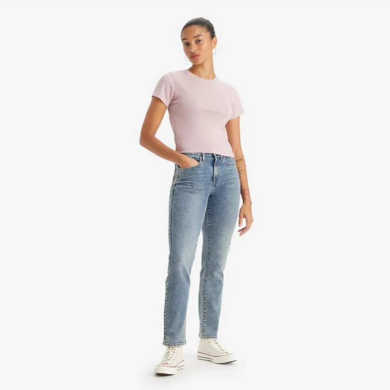 Levi's 724 High Rise Women's Slim Straight Jeans - Fascinating Fact Casual Loose Fit Jeans Levi's 724 High Rise Women's Slim Straight Jeans - Fascinating Fact Casual Loose Fit Jeans