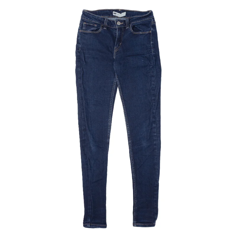 LEVI'S Jeans Blue Denim Slim Jegging Womens W29 L32 Casual Distressed Denim Jeans
