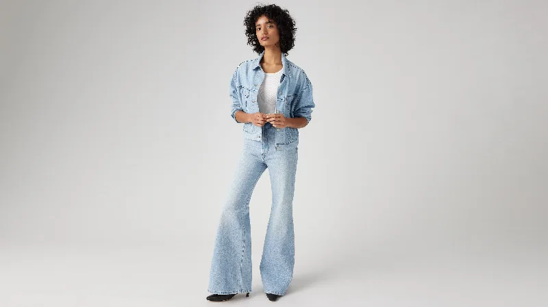 Levi's® Women's Ribcage Bell Jeans Trendy Wide-Legged High-Waist Jeans