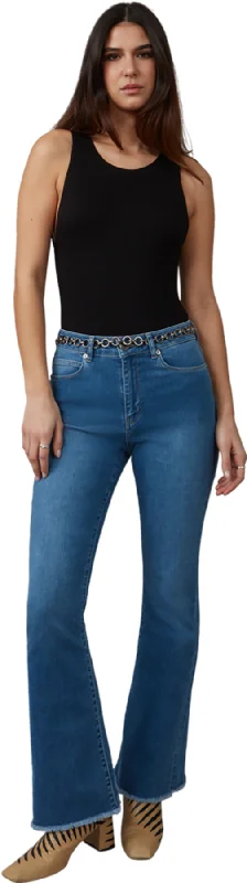 Alice High Rise Flare Jeans - Women's|-|Jean évasé à taille haute Alice - Femme Trendy Vintage Denim Jeans